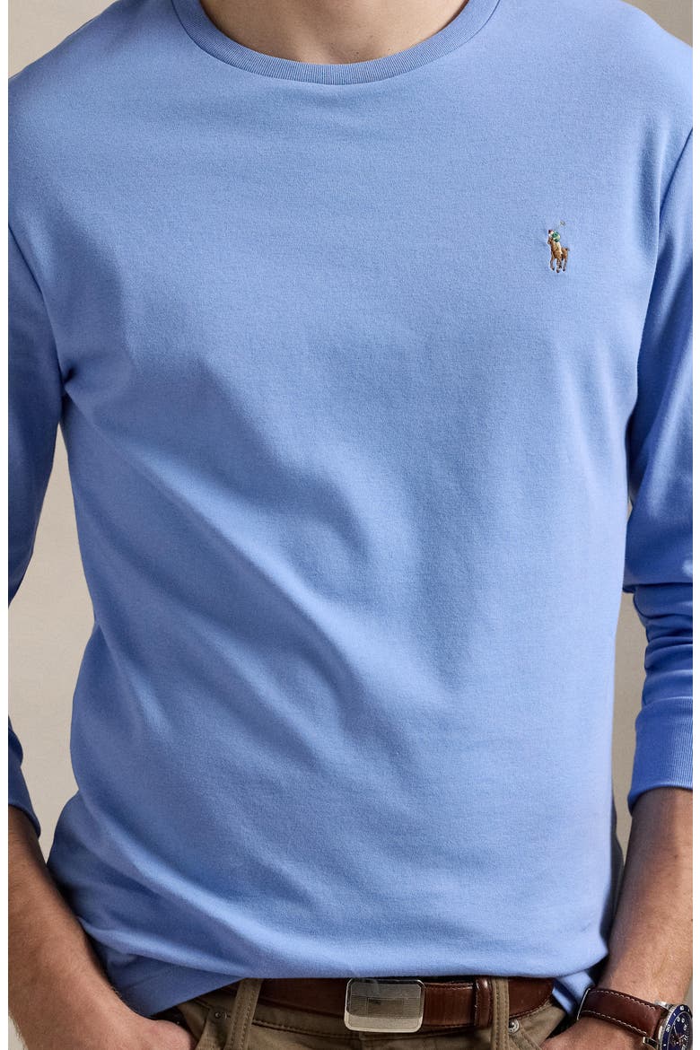 Soft Touch Long Sleeve T-Shirt, Alternate, color, FALL BLUE