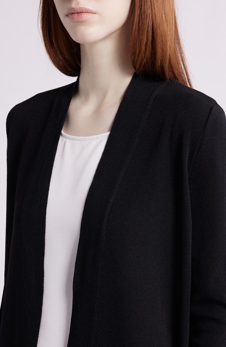 Jones New York Open Front Cardigan, Alternate, color, Jones Black