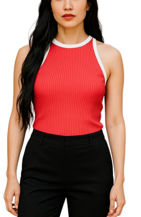 Candace Ribbed Sweater Tank