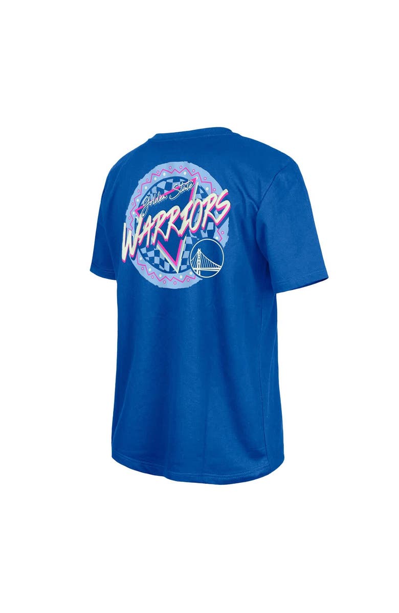 New Era Blue Golden State Warriors Glow-in-the-Dark T-Shirt, Alternate, color, 