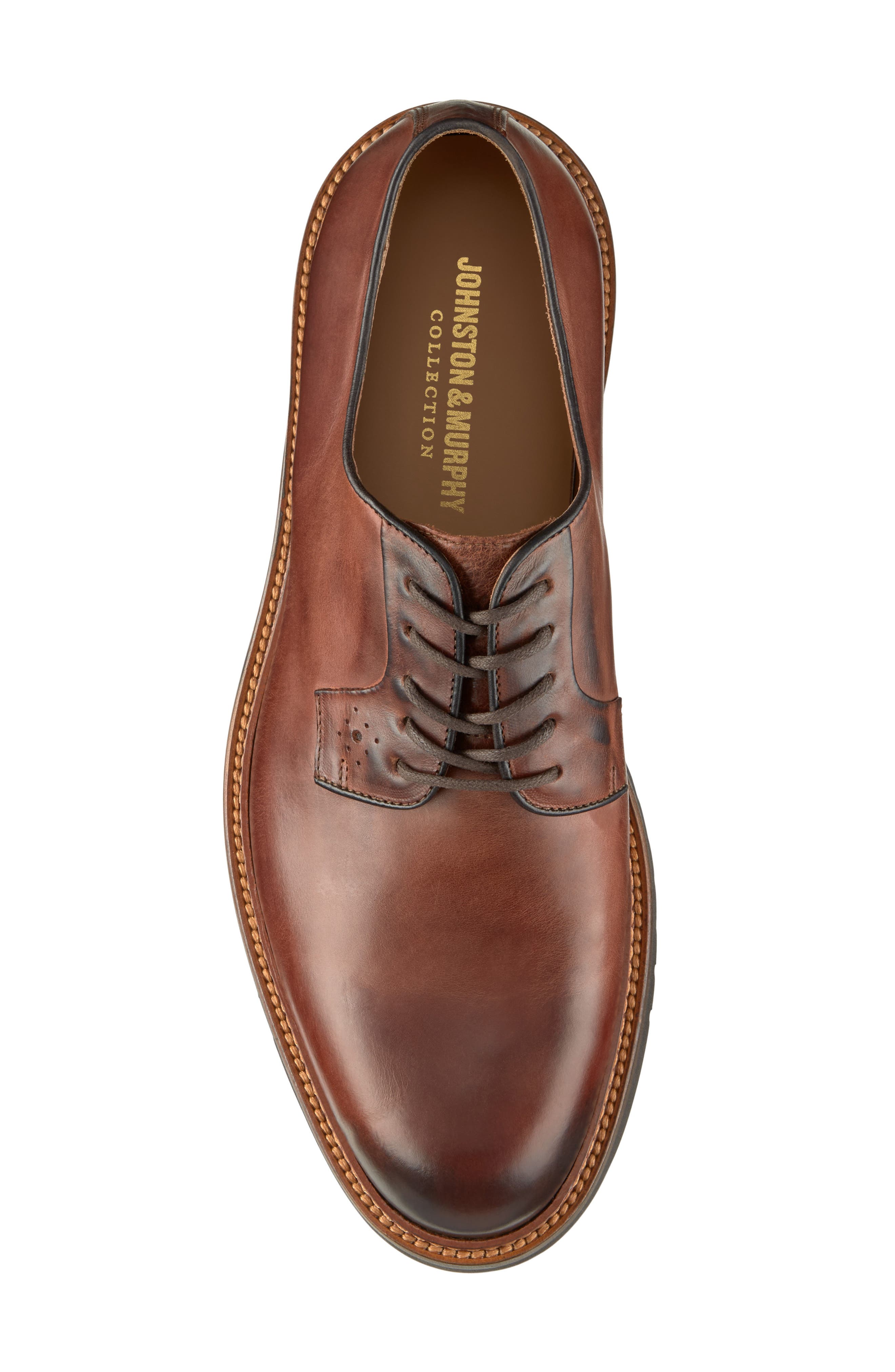 Hartford Plain Toe Derby, Alternate, color, TAN ITALIAN CALFSKIN