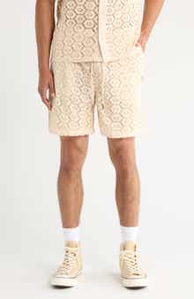 HONOR THE GIFT Open Stitch Drawstring Shorts