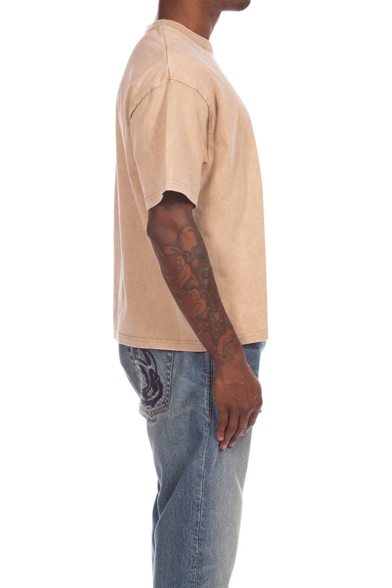 Faded Curve Graphic T-Shirt, Alternate, color, SESAME