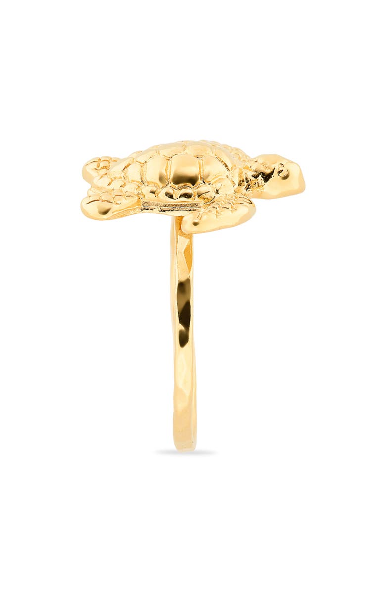 Kiara by Ki-ele Paradise Cove Sea Turtle Ring, Alternate, color, Gold
