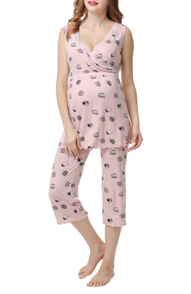 Kimi and Kai Loren Maternity/Nursing Pajamas, Main, color, 
