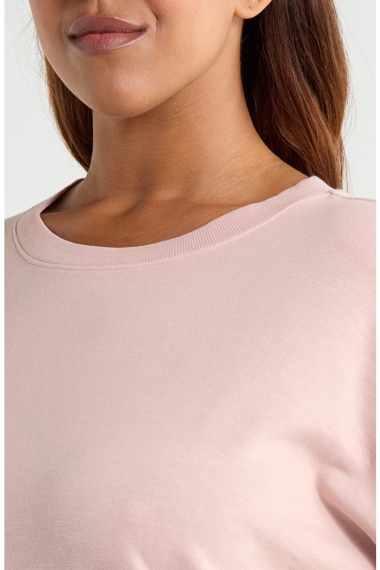 CROPPED SWEATSHIRT, Alternate, color, OPAL