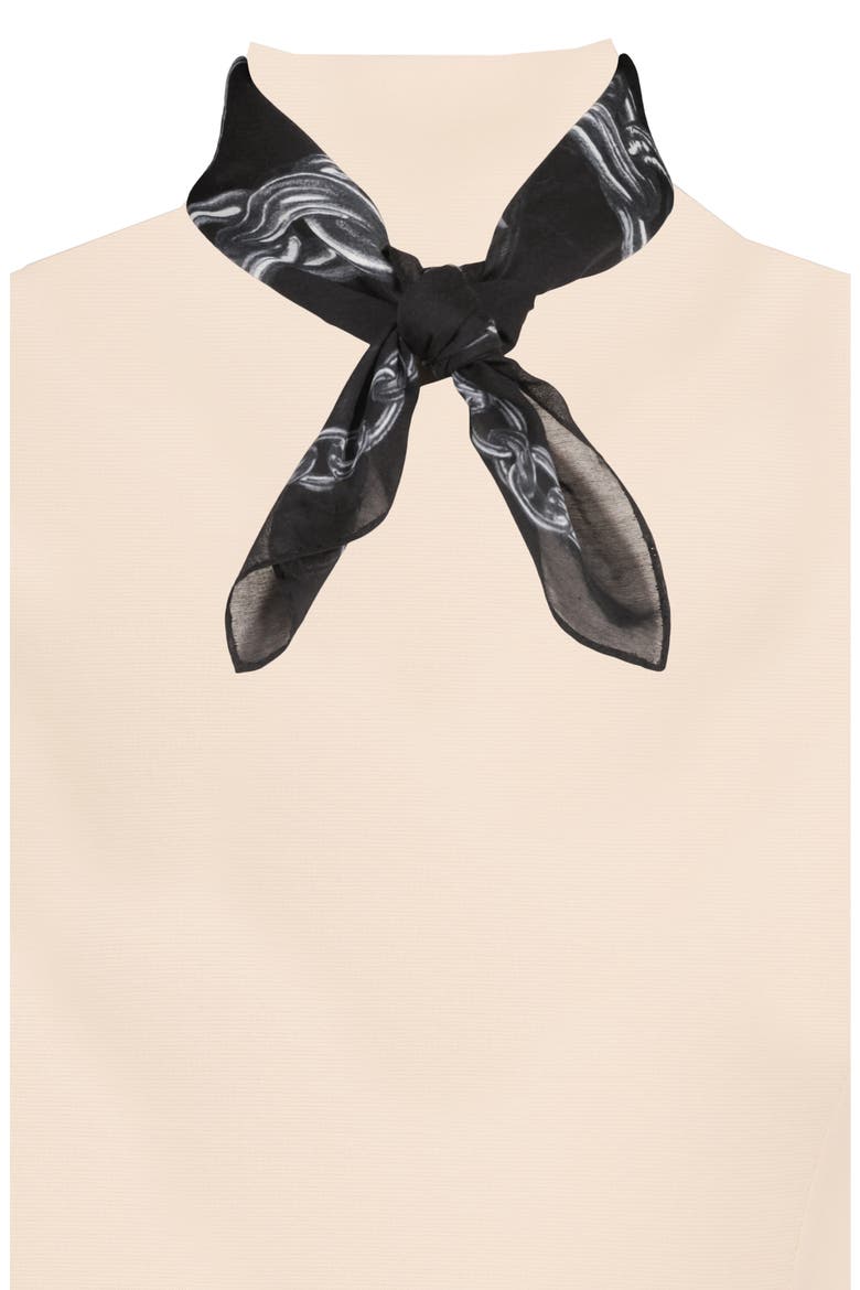 Ignis Cotton & Silk Bandana, Alternate, color, BLACK