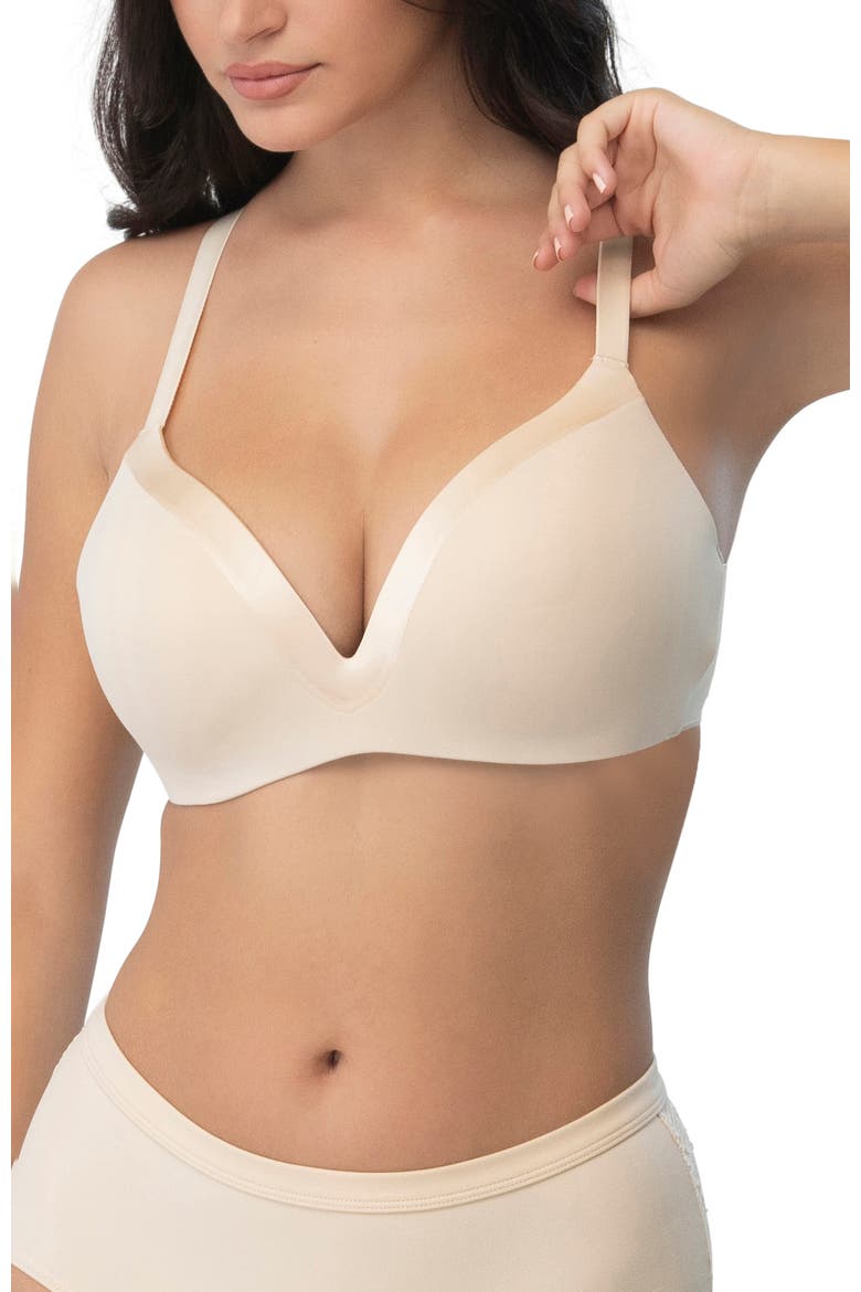 The Satin Grace Bra, Main, color, Sand