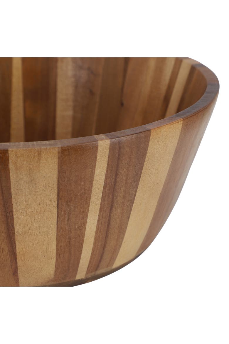 13.8 Inch Jumbo Acacia Wood Salad Bowl, Alternate, color, Acacia