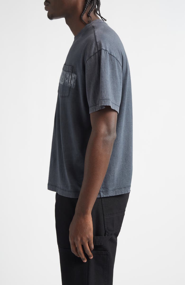 STOCKHOLM SURFBOARD CLUB Life Graphic Organic Cotton Pocket T-Shirt, Alternate, color, Black