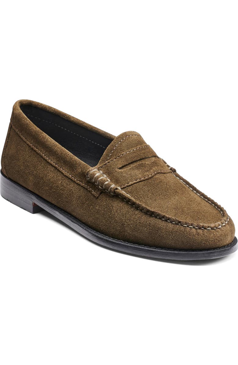 G.H.BASS Whitney Penny Loafer, Main, color, Olive Suede