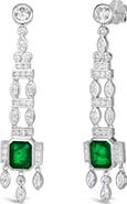 Anna Zuckerman Onassis 6 Carat Emerald Drop Earrings