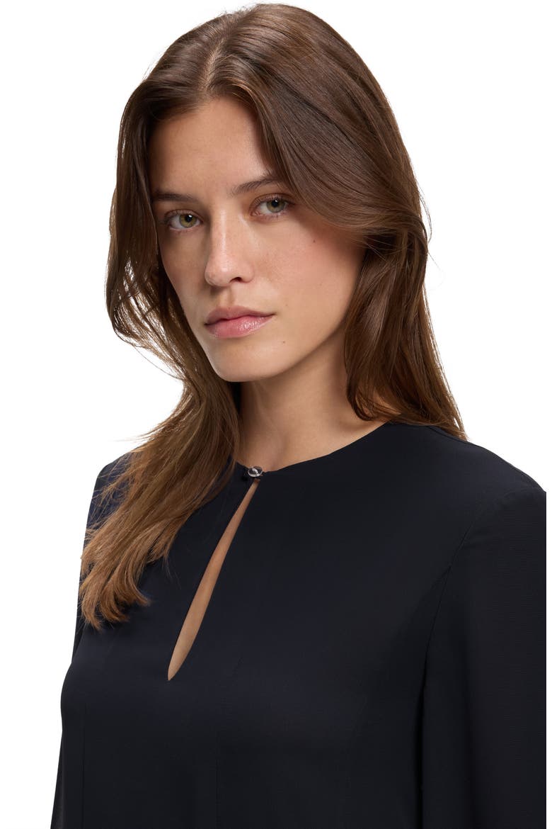 Donottati Long Sleeve A-Line Dress, Alternate, color, SKY CAPTAIN