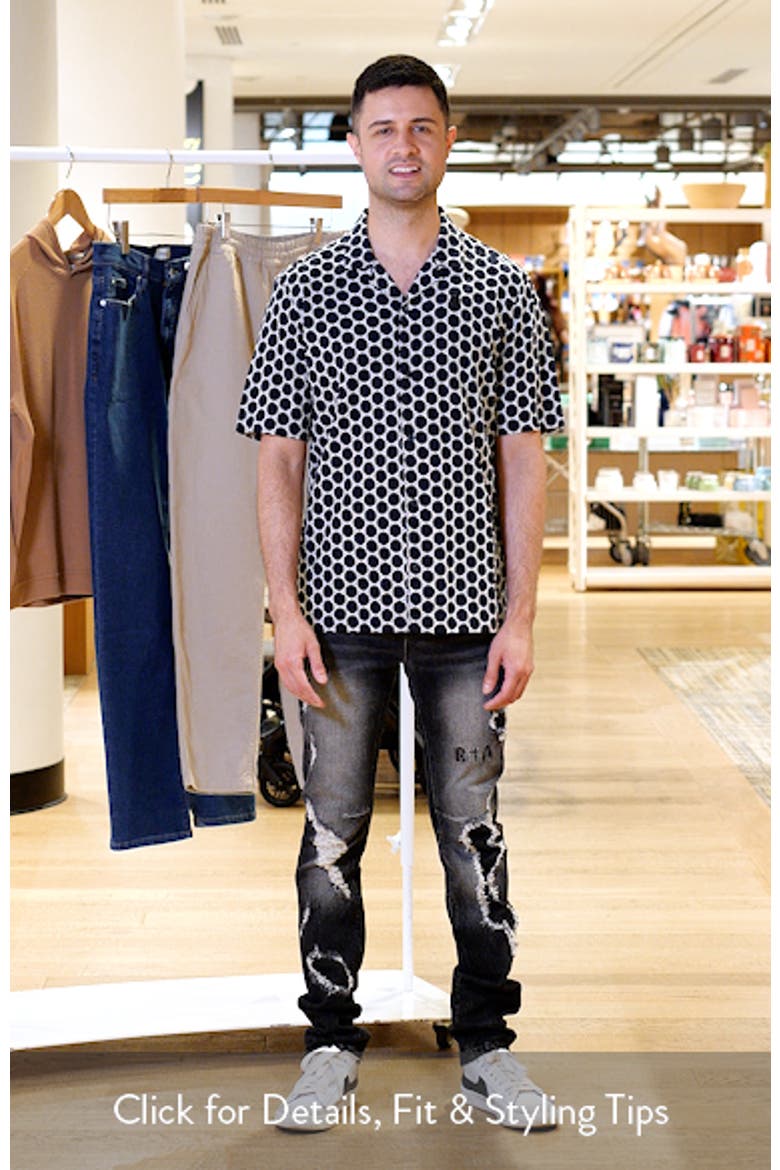 Samwell Embroidered Eyelet Camp Shirt video