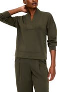 SPANX® Air Essentials V-Neck Long Sleeve Sweatshirt