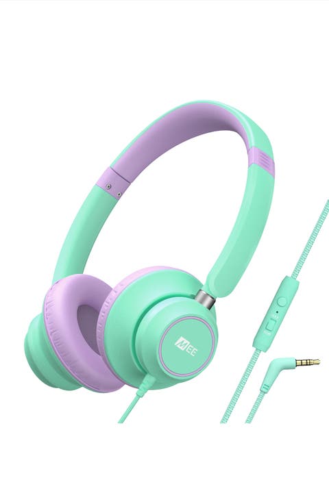 KidJamz KJ45 3.5mm Safe Listening Headphones for Kids w/ Inline Microphone
