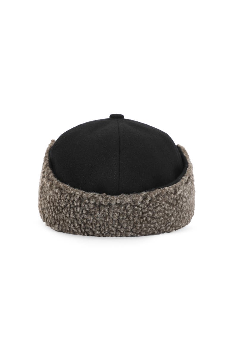 Kanut Sports York Men's Berber Earflap Cap, Alternate, color, Black