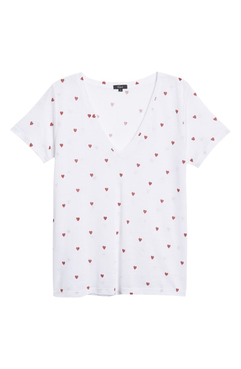 Rails Cara Heart Print Tee, Alternate, color, 