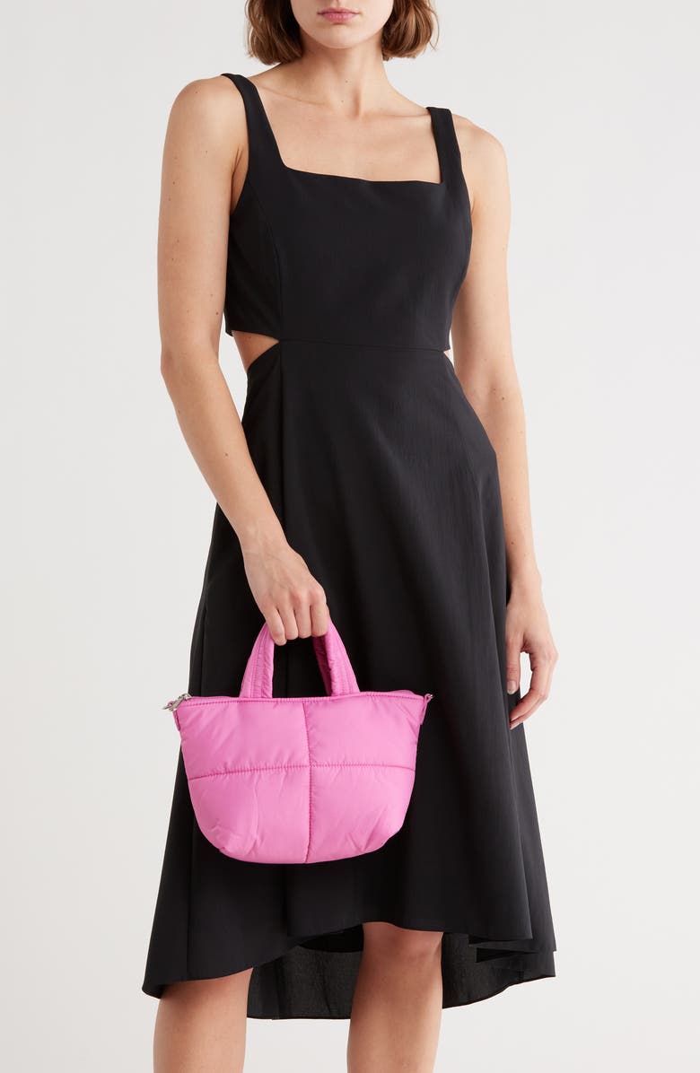 LeSportsac Puffy Mini Satchel, Alternate, color, Strawbery Pink Sheen