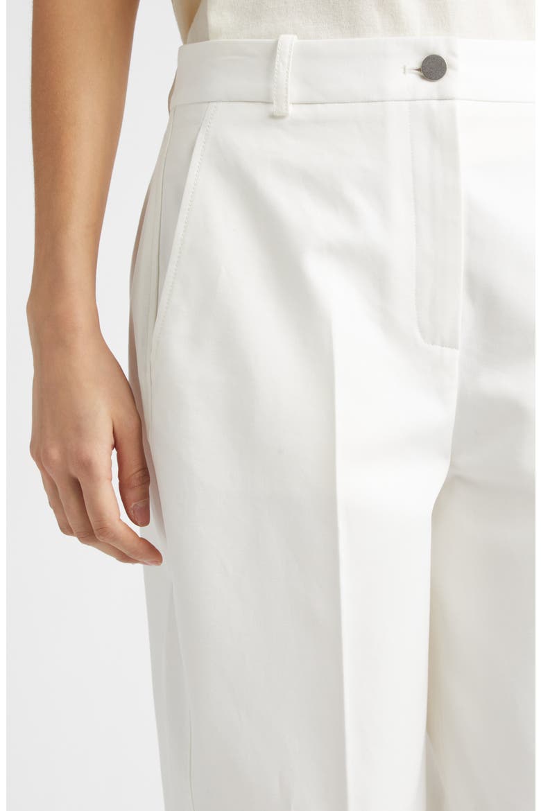 Astor Cotton Twill Tapered Leg Pants, Alternate, color, IVORY
