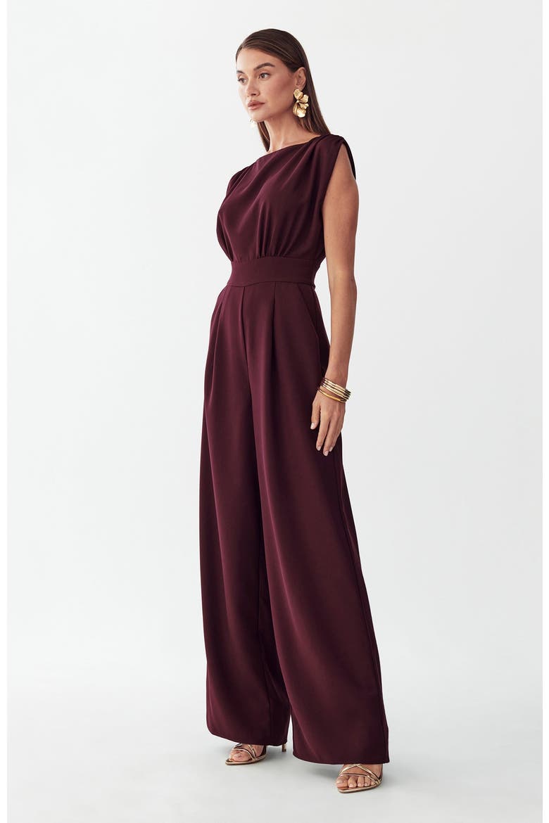 Stella Jumpsuit, Alternate, color, Wine