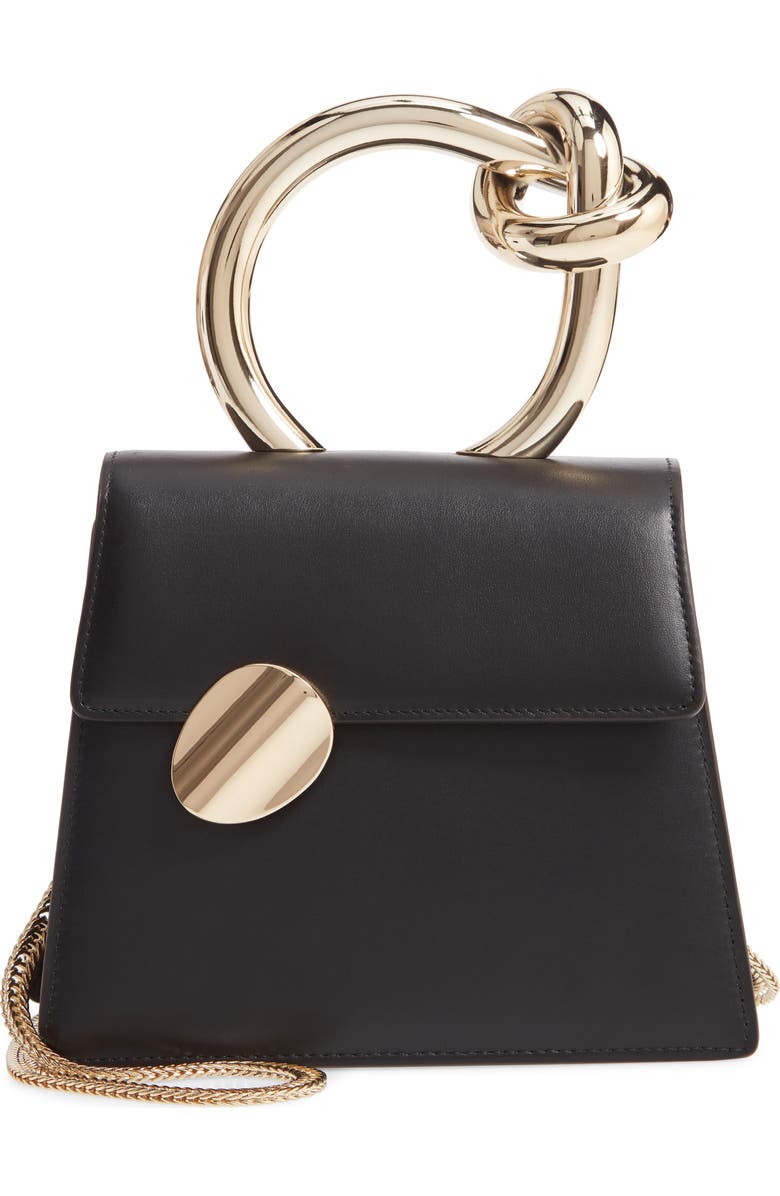 Benedetta Bruzziches Small Brigitta Leather Top Handle Satchel, Main, color,