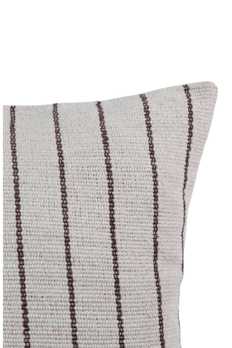 Cotton Striped Pillow - Cover, Alternate, color, Beige