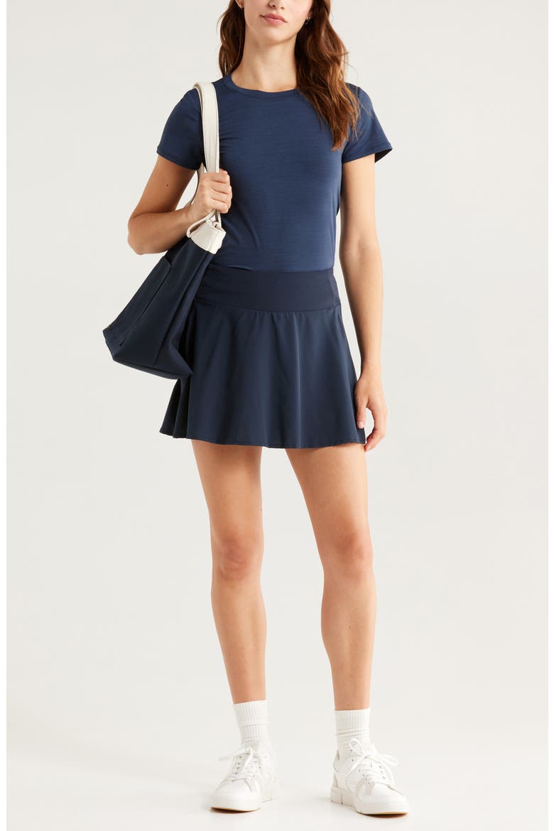 All Sport High Waist Skirt, Alternate, color, NAVY SAPPHIRE