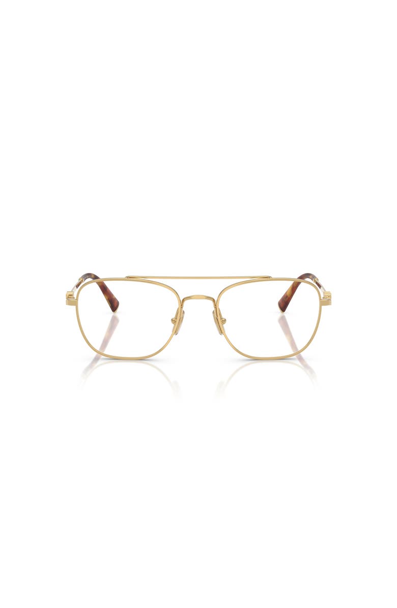 Miu Miu 51mm Square optical glasses, Alternate, color, Gold