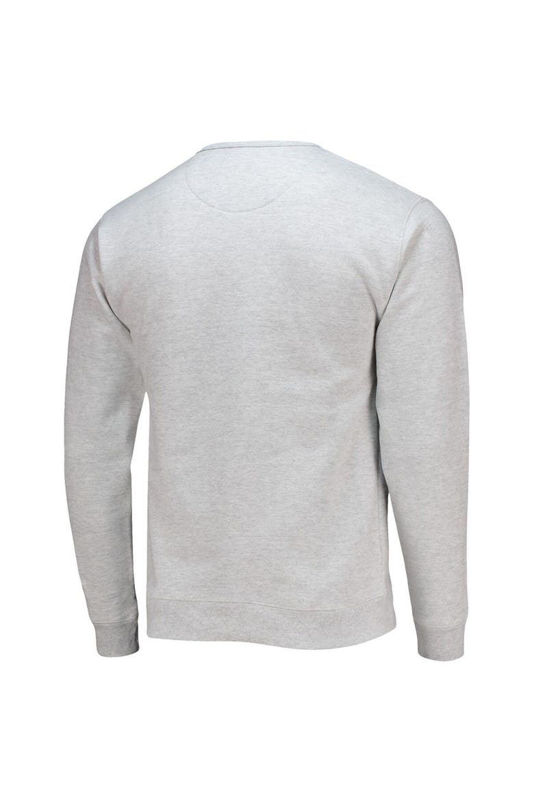 Men's League Collegiate Wear Heathered Gray Brown Bears Upperclassman Pocket Pullover Sweatshirt, Alternate, color, Heather Gray