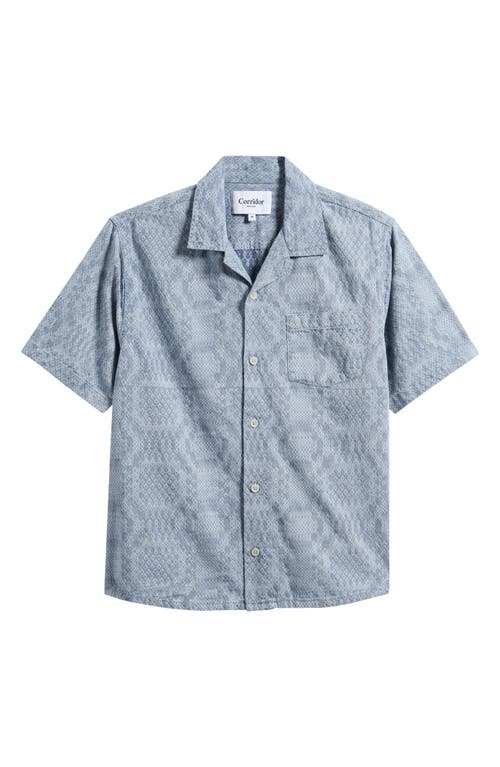 Corridor Diamond Jacquard Cotton Camp Shirt