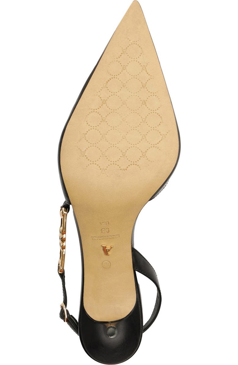 Arezzo Faye Half d'Orsay Pointed Toe Slingback Pump, Alternate, color, Black