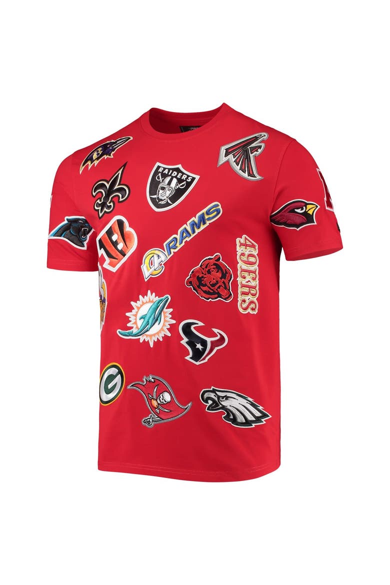 Men's Pro Standard Red NFL League Wordmark T-Shirt, Alternate, color, Red