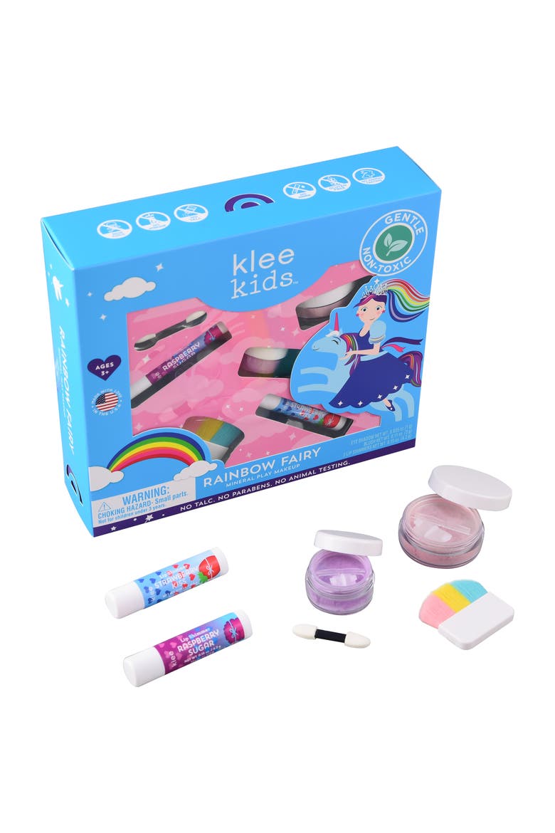 Rainbow Fairy - Kids' Loose Powder Mineral Play Makeup Kit, Main, color, Multi
