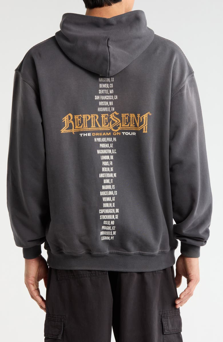 Represent Golden Tour Hoodie, Alternate, color, Sun Fade Grey
