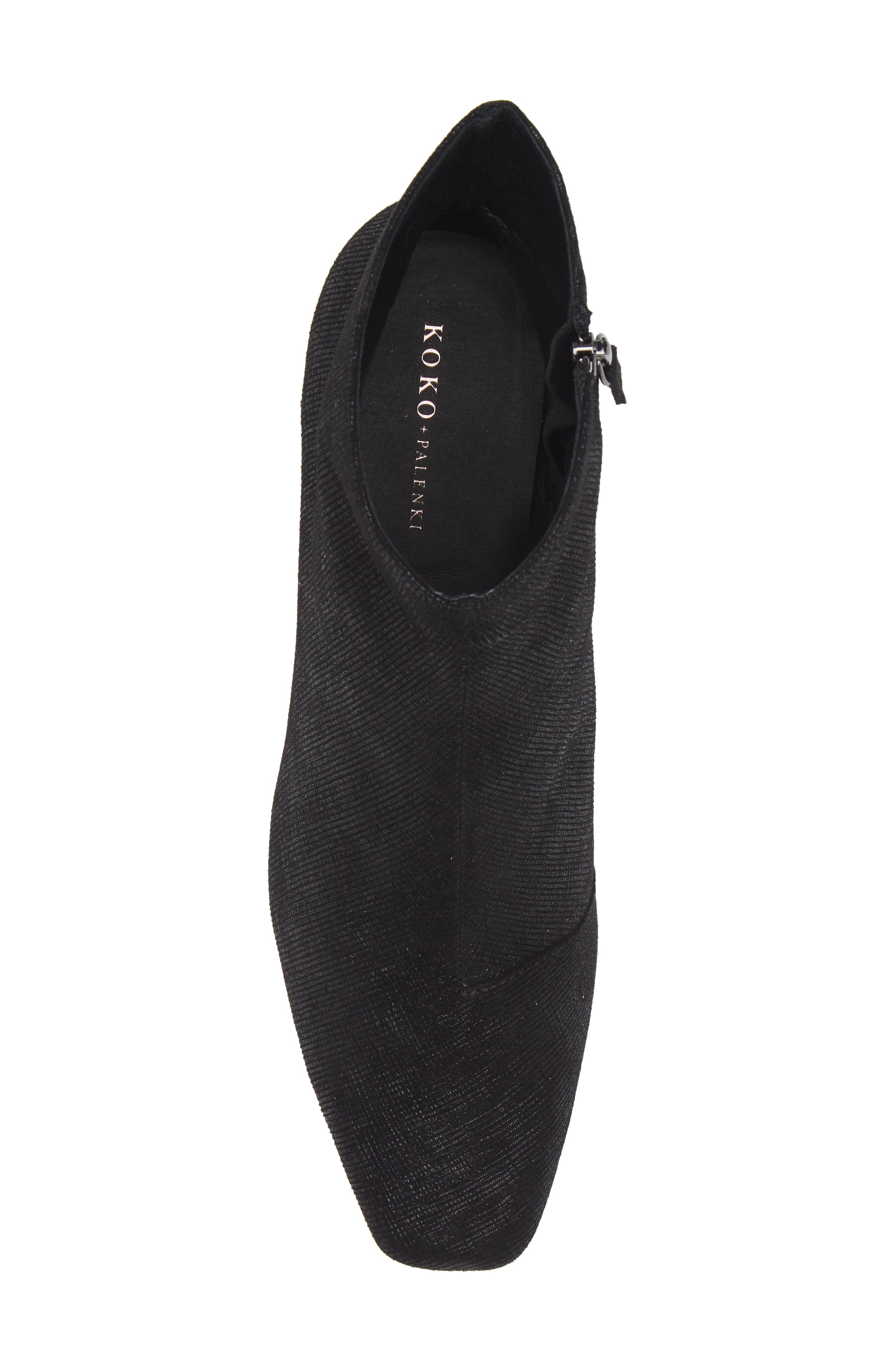 KOKO + PALENKI Tali Bootie, Alternate, color, Black Shimmer Leather