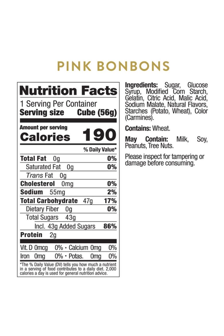 Pink Bonbons Set of 3 Candy Cubes, Alternate, color, MULTI