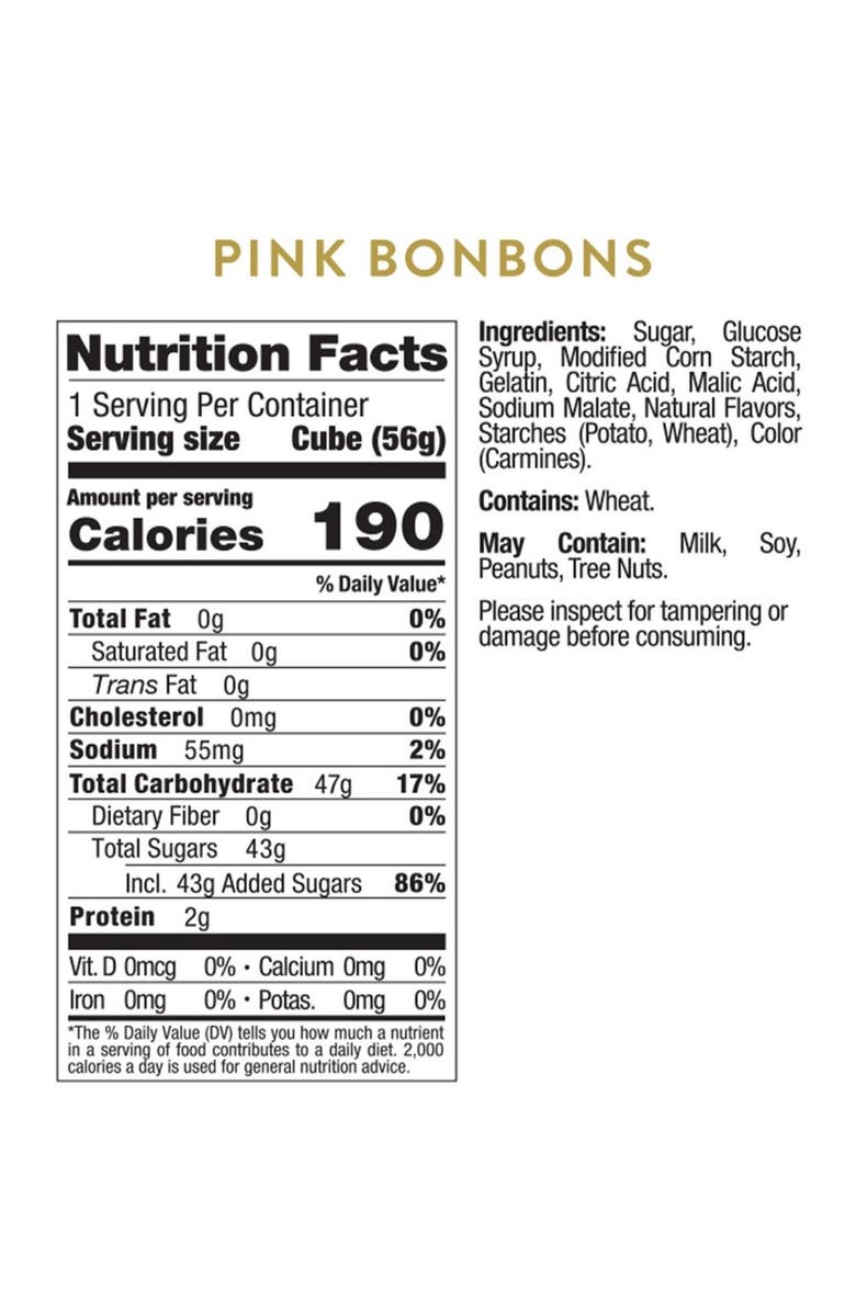 sugarfina Pink Bonbons Set of 3 Candy Cubes, Alternate, color, Multi