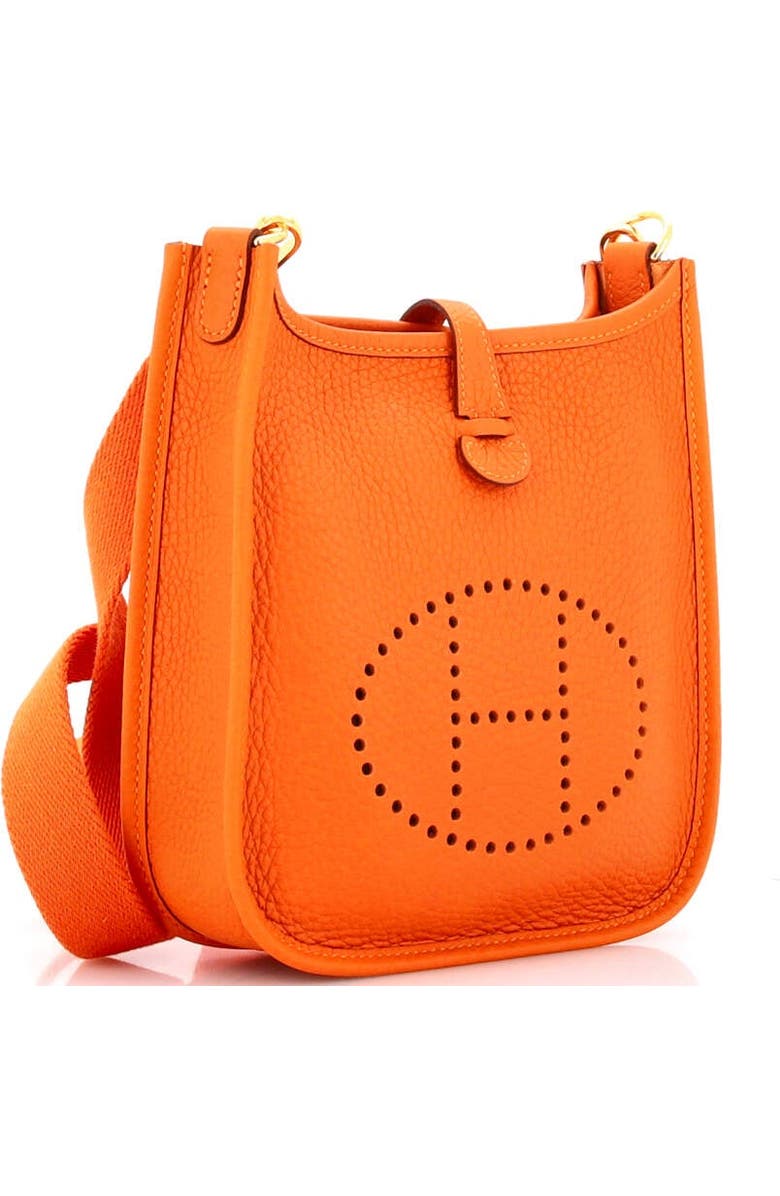 Pre-Owned Hermes Evelyne Bag Gen III Clemence TPM, Alternate, color, Orange Minium