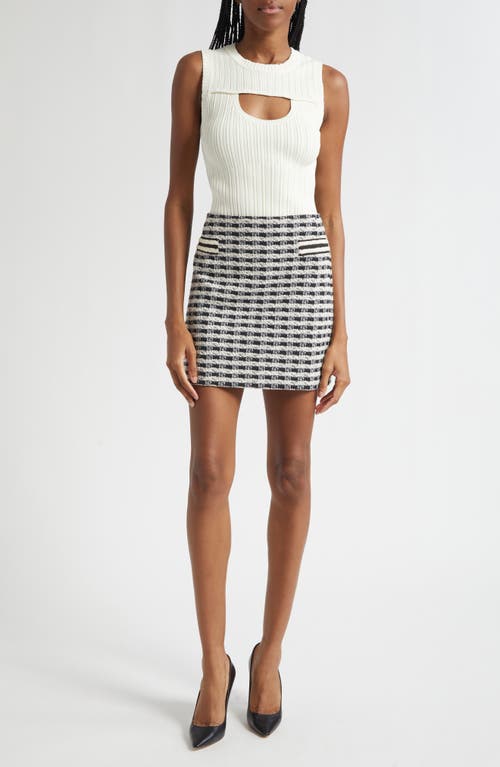 Ramy Brook Morgann Cutout Sleeveless Rib Knit Top In White