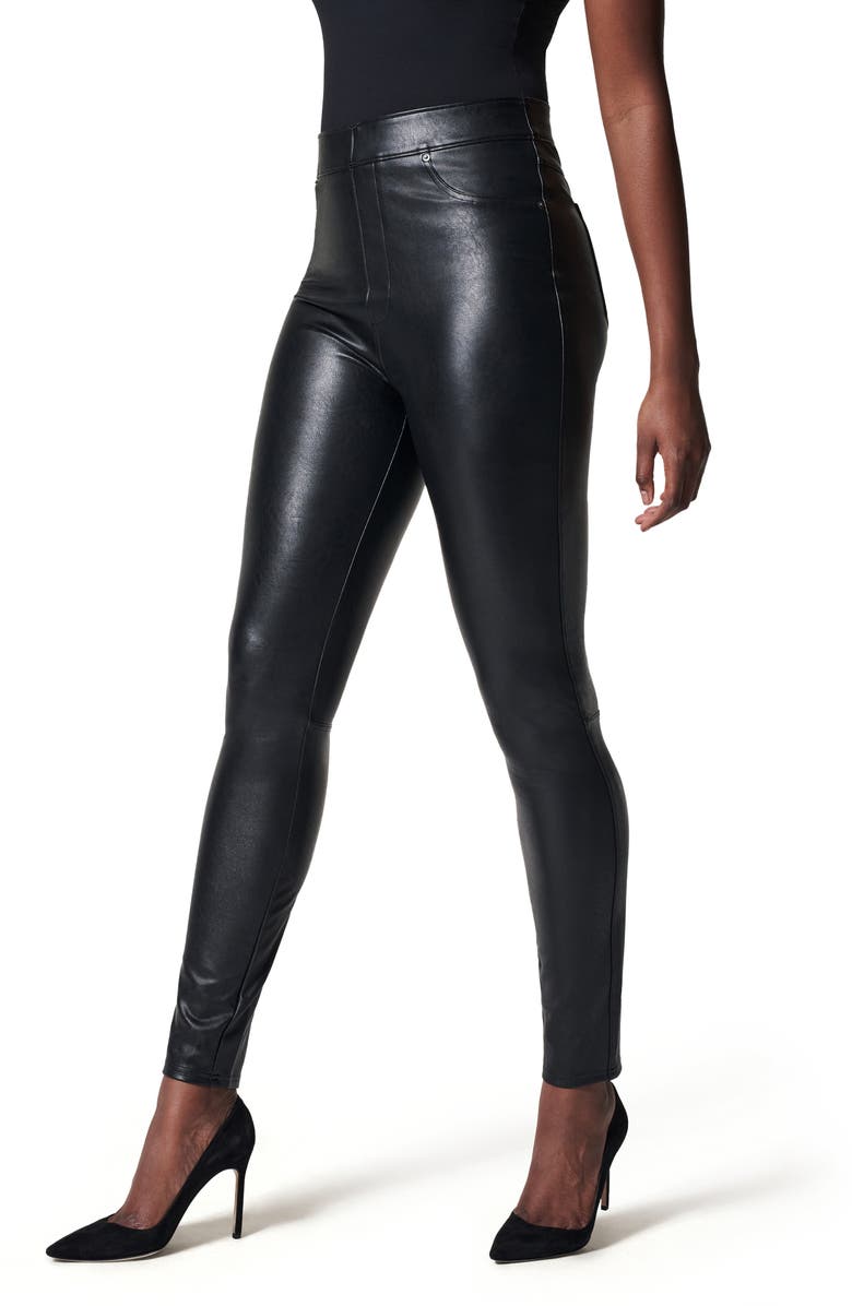 SPANX<sup>®</sup> Faux Leather Ankle Skinny Pants, Alternate, color, 