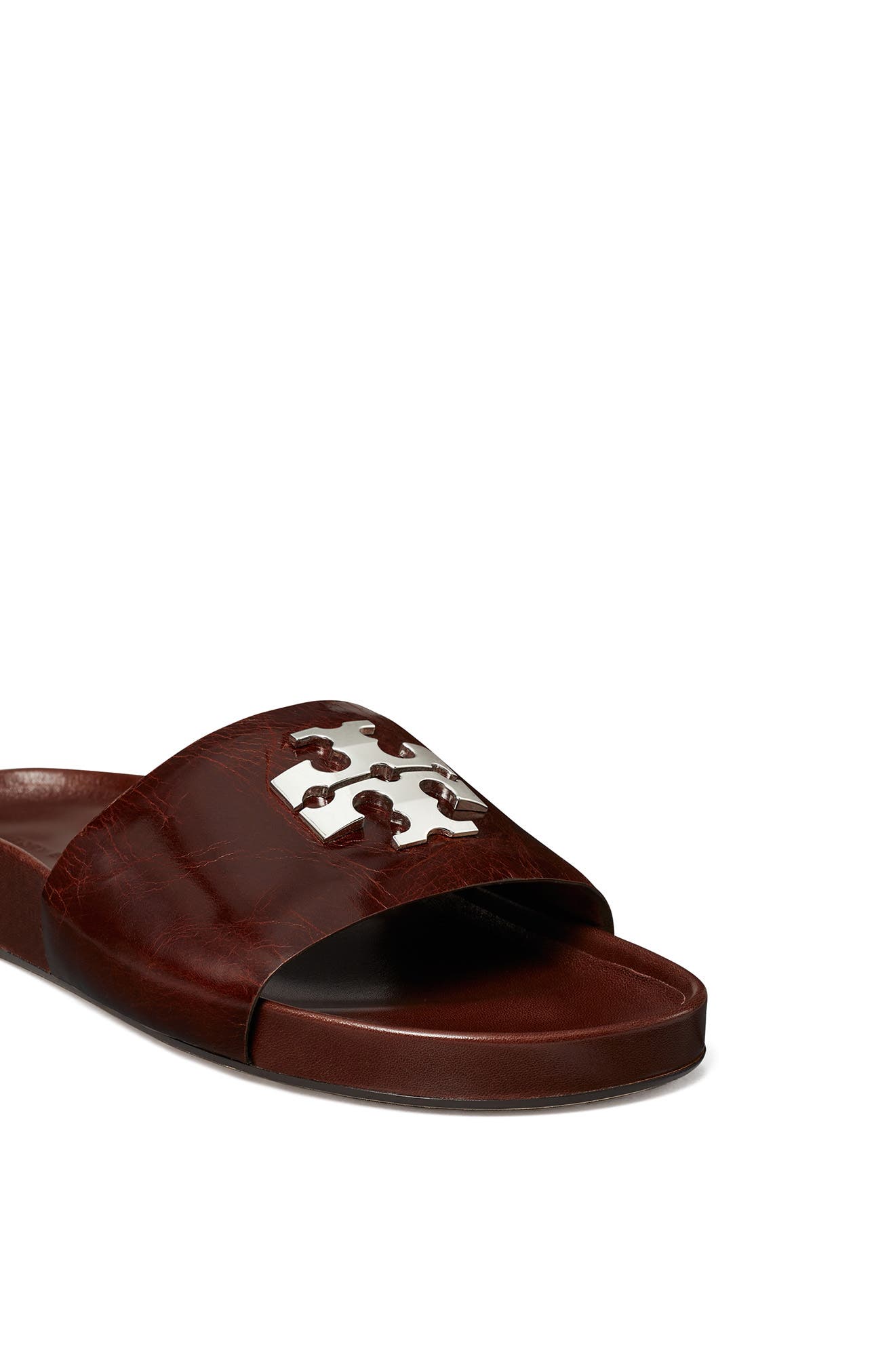 Tory Burch Charlie Sport Slide Sandal, Alternate, color, Papaya Seed