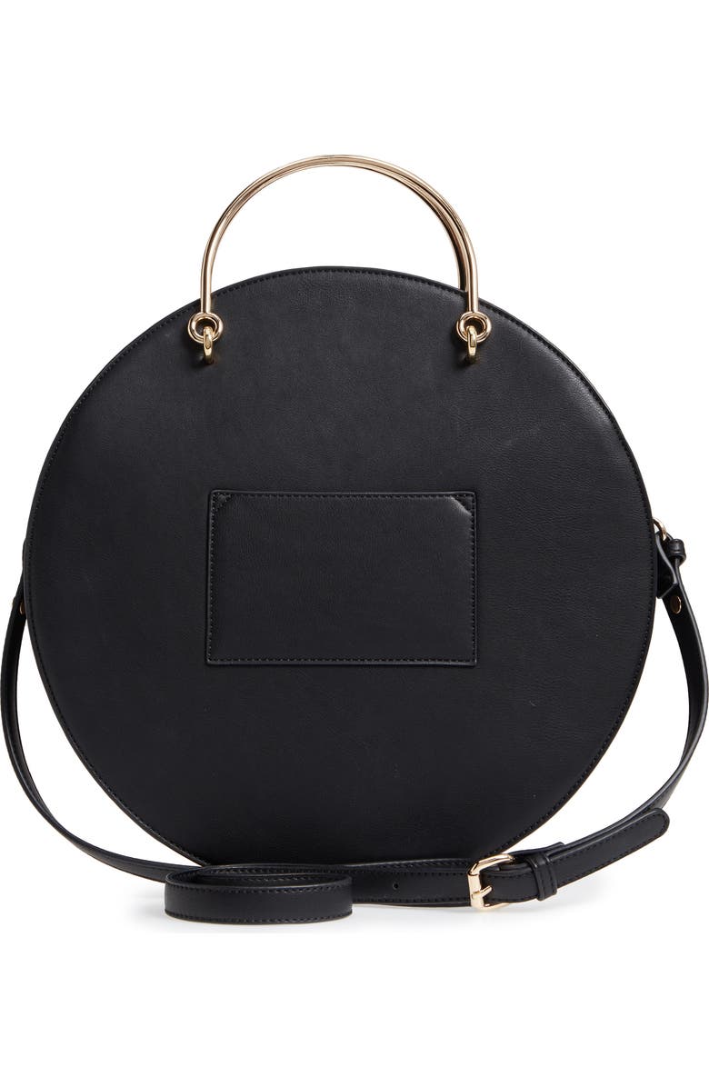Mali + Lili Vegan Leather Round Top Handle Bag, Alternate, color,