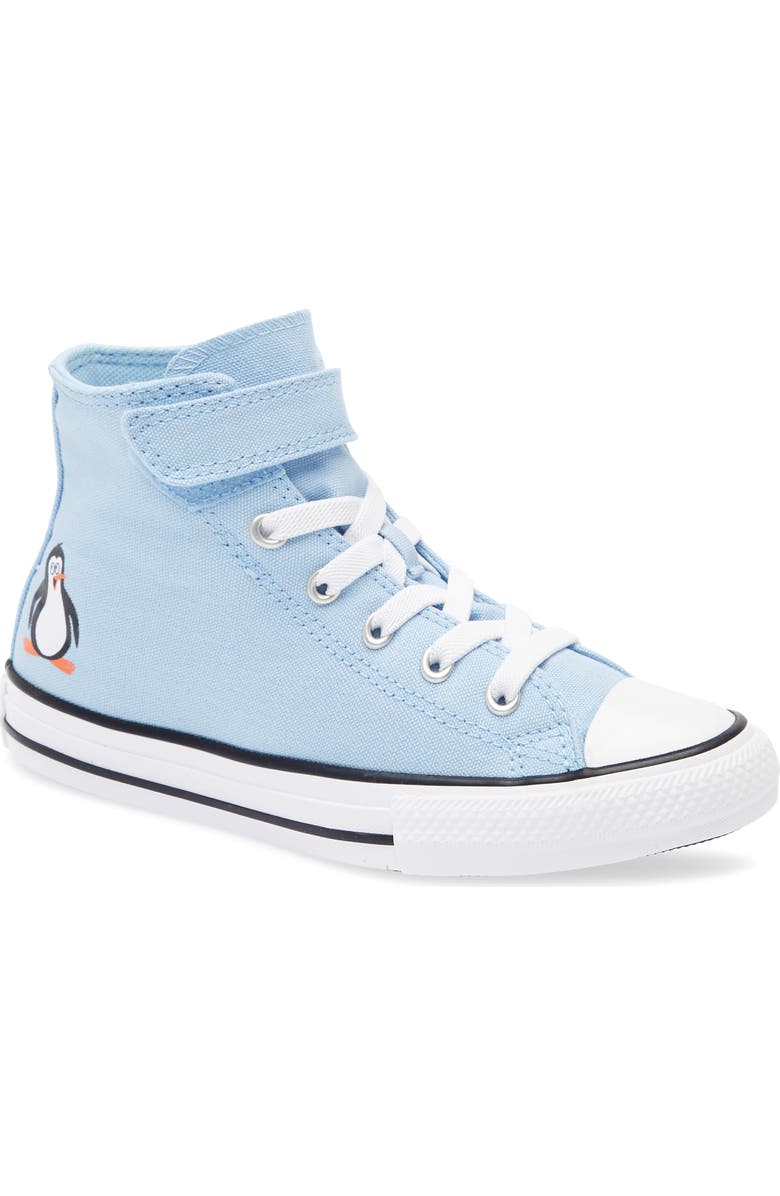Converse Penguin All Star Easy On Canvas High Top Sneaker, Main, color, Blue It/ Black/ White