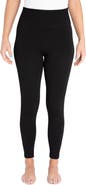 MUK LUKS Fleece Lined Leggings - 4" Waistband