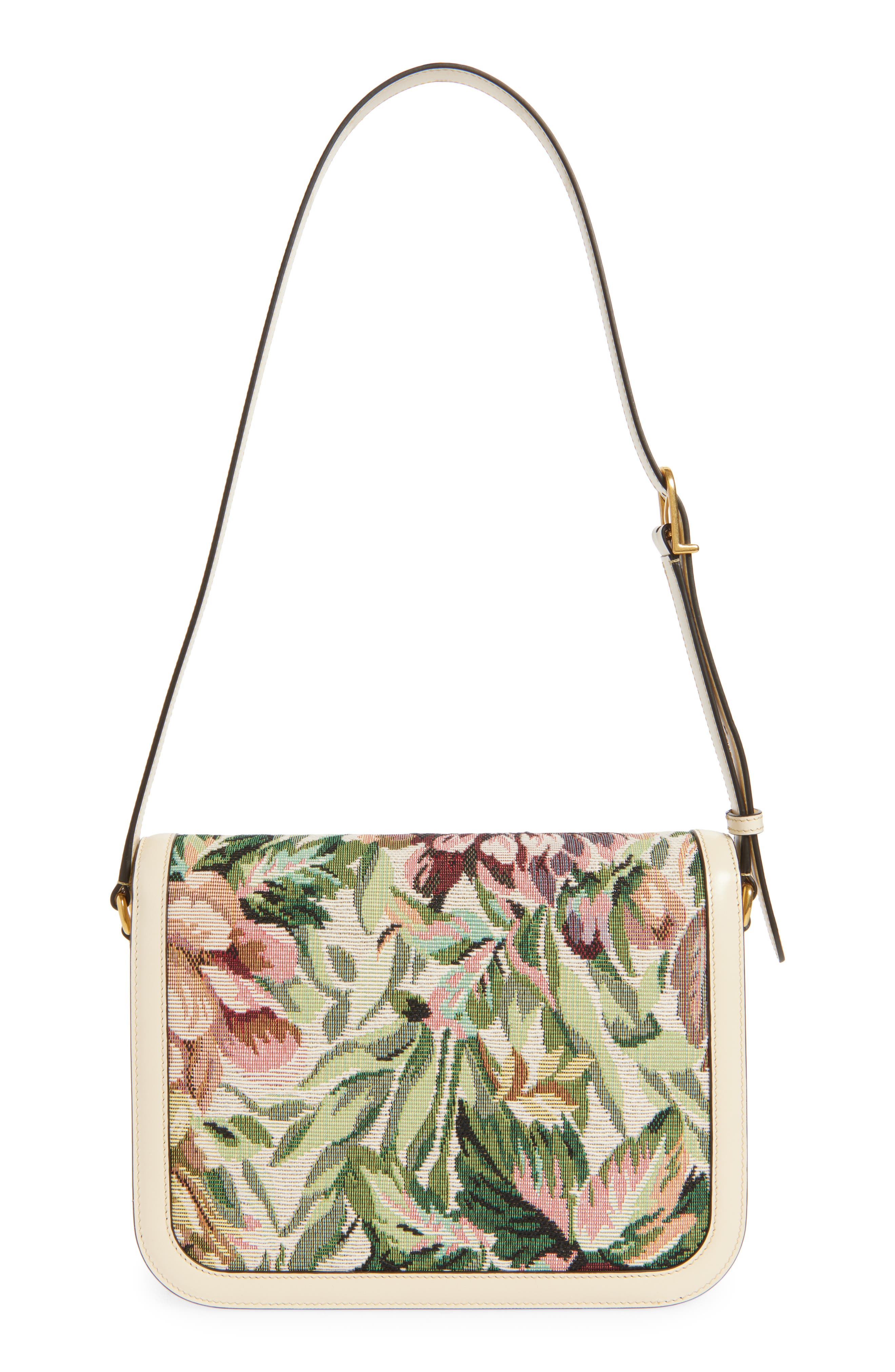 Valentino Garavani 9TO5 Embroidered Jacquard Shoulder Bag, Alternate, color, 