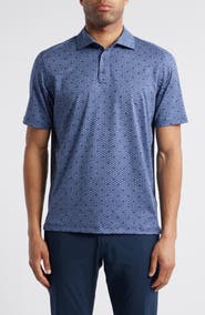 Johnston & Murphy XC4® + Cool Degree™ Geo Print Performance Golf Polo