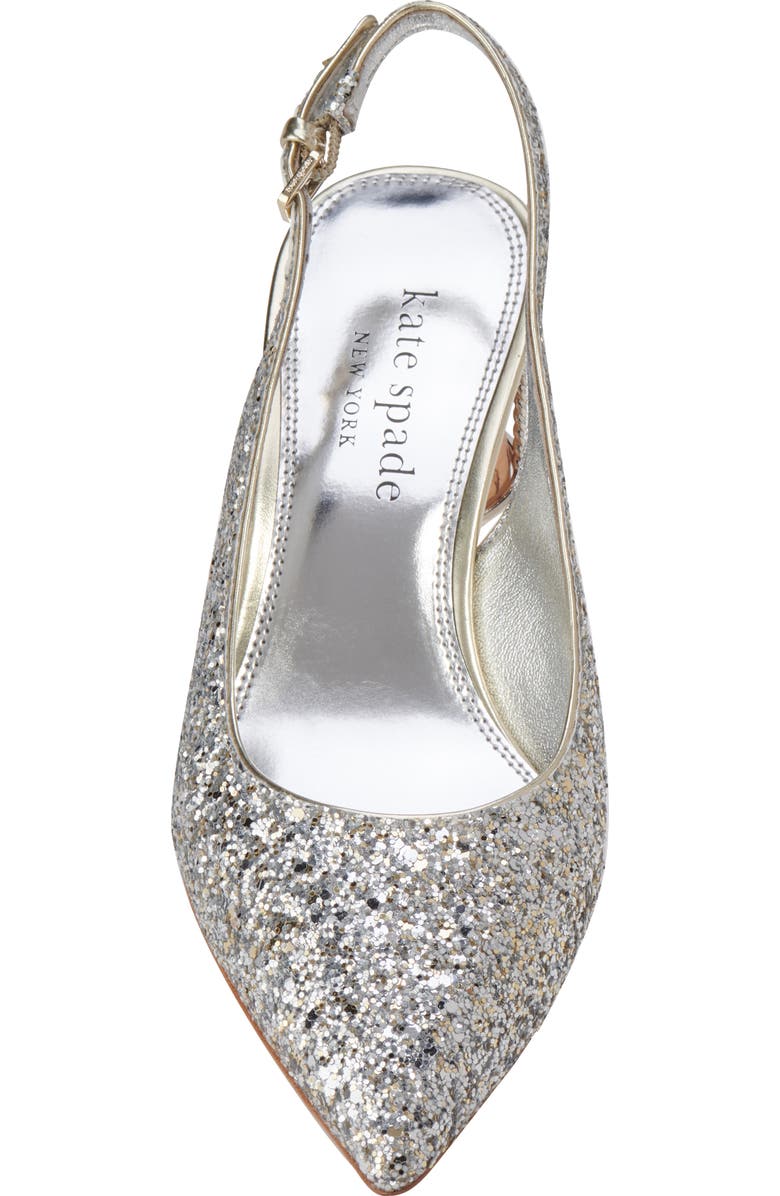 Kate Spade New York soiree glitter slingback pump, Alternate, color,