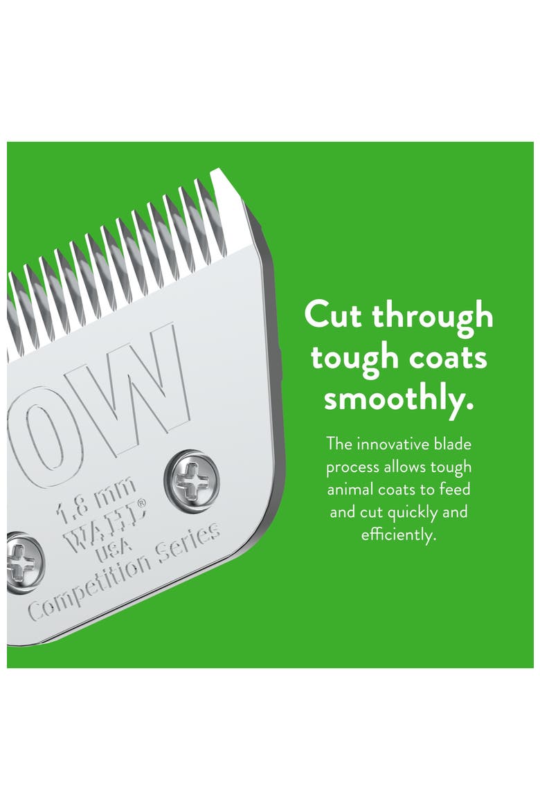 10W Extra Wide Detachable Pet Grooming Blade, Alternate, color, Chrome
