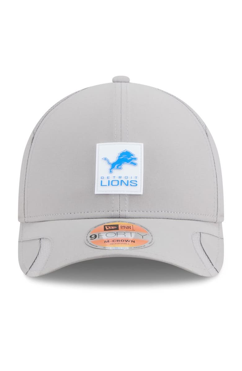 New Era Men's New Era Gray Detroit Lions 2025 Sideline  M-Crown 9FORTY Adjustable Hat, Alternate, color, Gray